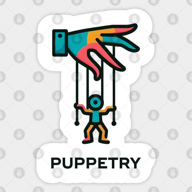 Puppetry Sticker by ThesePrints